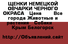 ЩЕНКИ НЕМЕЦКОЙ ОВЧАРКИ ЧЕРНОГО ОКРАСА › Цена ­ 1 - Все города Животные и растения » Собаки   . Крым,Белогорск